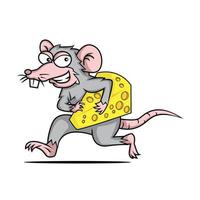 mus och ost illustration vektor