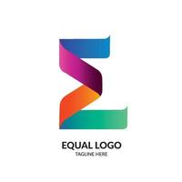 e första vektor illustration modern logotyp i underbar lutning Färg i band stil, perfekt för kreativ företag företag