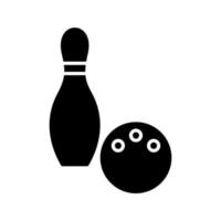 einzigartiges Bowling-Vektorsymbol vektor