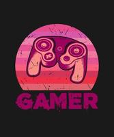 Gamer-Vektor-Gaming-T-Shirt-Design, Gaming-T-Shirt-Design vektor