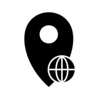 Vektorsymbol für globale Standorte vektor