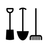 trädgårdsarbete verktyg vektor ikon