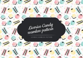 Vektor Hand gezeichnet Lakritze Süßigkeiten Muster