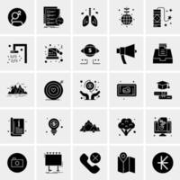 25 universelle Business-Icons Vektor kreative Icon-Illustration zur Verwendung in Web- und Mobilprojekten