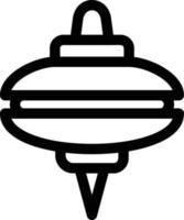 Spinning-Top-Line-Symbol vektor