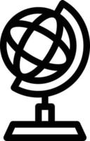 Symbol für Globusständer vektor