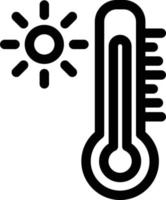 Symbol für die Thermometerlinie vektor