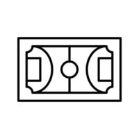 Fußballplatz-Vektor-Symbol vektor