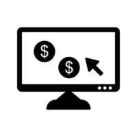 einzigartiges Pay-per-Click-Vektorsymbol vektor