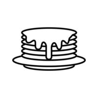 Pfannkuchen-Vektor-Symbol vektor