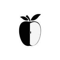 gesunder Apfel-Logo-Vektor vektor