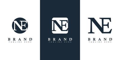 modern och enkel brev ne logotyp, lämplig för några företag med ne eller sv initialer. vektor