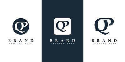 modernes und einfaches Buchstaben-qp-Logo, geeignet für jedes Unternehmen mit qp- oder pq-Initialen. vektor