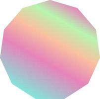 holografiska form dekorativ element vektor