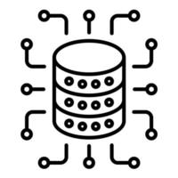 Symbol für die Datenaggregationslinie vektor