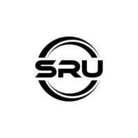 sru brev logotyp design i illustration. vektor logotyp, kalligrafi mönster för logotyp, affisch, inbjudan, etc.