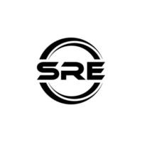 sre brev logotyp design i illustration. vektor logotyp, kalligrafi mönster för logotyp, affisch, inbjudan, etc.