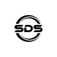 sds brev logotyp design i illustration. vektor logotyp, kalligrafi mönster för logotyp, affisch, inbjudan, etc.