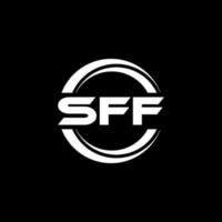 sff-Brief-Logo-Design in Abbildung. Vektorlogo, Kalligrafie-Designs für Logo, Poster, Einladung usw. vektor