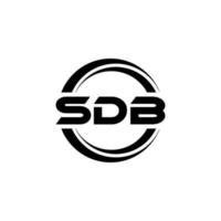 sdb-Buchstaben-Logo-Design in Abbildung. Vektorlogo, Kalligrafie-Designs für Logo, Poster, Einladung usw. vektor