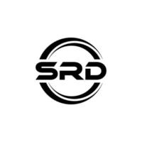 srd brev logotyp design i illustration. vektor logotyp, kalligrafi mönster för logotyp, affisch, inbjudan, etc.