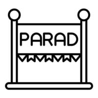 Symbol für die Paradelinie vektor