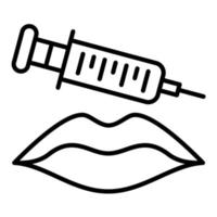 Symbol für Botox-Linie vektor