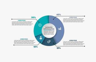 Präsentationsgeschäft Infografik Vorlage vektor