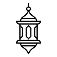 Symbol für die arabische Laternenlinie vektor