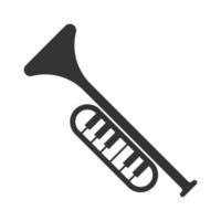 trumpet logotyp ikon design vektor