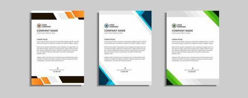 modernes Corporate-Briefkopf-Template-Design vektor