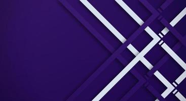 abstrakter dunkelvioletter 3d-hintergrund mit violetten und weißen linien papierschnittstil strukturiert. verwendbar für dekoratives Weblayout, Poster, Banner, Unternehmensbroschüre und Seminarvorlagendesign vektor