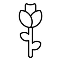 Symbol für die Rosenstrauchlinie vektor