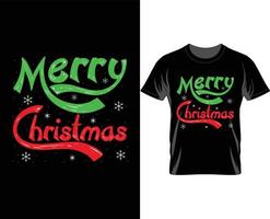 Frohe Weihnachten T-Shirt-Design vektor