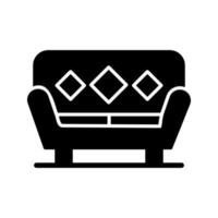 Sofa-Vektor-Symbol vektor