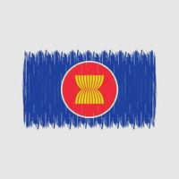 ASEAN-Flagge-Pinsel vektor