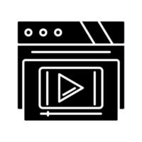 Video-Player-Vektorsymbol vektor