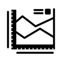 Spline-Diagramm-Vektorsymbol vektor