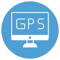 GPS, das leicht geändert oder bearbeitet werden kann vektor