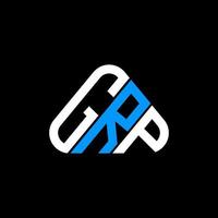 Grp Letter Logo kreatives Design mit Vektorgrafik, Grp einfaches und modernes Logo. vektor