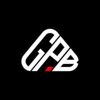 gpb brev logotyp kreativ design med vektor grafisk, gpb enkel och modern logotyp.