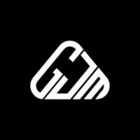 gjm Brief Logo kreatives Design mit Vektorgrafik, gjm einfaches und modernes Logo. vektor