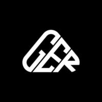 Ger Letter Logo kreatives Design mit Vektorgrafik, Ger einfaches und modernes Logo. vektor