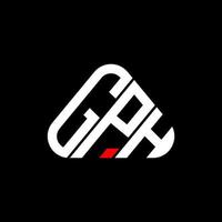 gph brev logotyp kreativ design med vektor grafisk, gph enkel och modern logotyp.