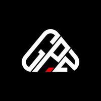 gpz brev logotyp kreativ design med vektor grafisk, gpz enkel och modern logotyp.