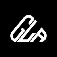 gla Brief Logo kreatives Design mit Vektorgrafik, gla einfaches und modernes Logo. vektor