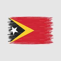 Bürste der Osttimor-Flagge vektor