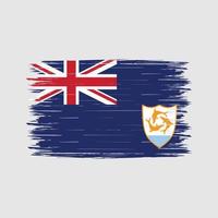 anguilla flagga borste vektor