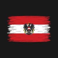 Österreich Flagge Pinsel vektor