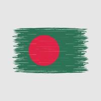 Bangladesch Flaggenbürste vektor